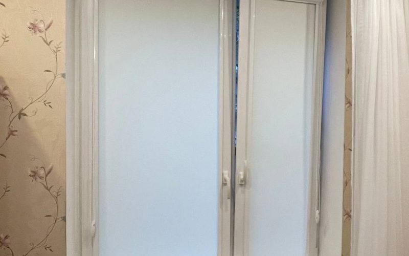 Рулонные шторы UNI-2, ткань Омега белый, Приморский район, Санкт-Петербург, фото 1